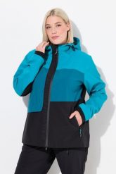 Damskie Kurtka przeciwdeszczowa HYPRAR wodoodporna dwukierunkowy zamek. Czerwone kurtki Ulla Popken, plus size, bez wzorów, z elastanu, z kapturem. Za 699.99 zł.