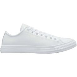Buty sportowe Converse Chuck Taylor All Star Leather. Białe buty sportowe lifestyle Converse, bez wzorów, ze skóry, retro, bez zapięcia. Za 490.00 zł.