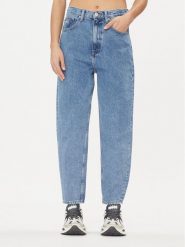 Tommy Jeans Jeansy DW0DW14707 Niebieski Mom Fit. Niebieskie jeansy Tommy Jeans, bez wzorów, z bawełny. Za 259.99 zł.