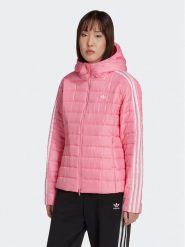Adidas Kurtka puchowa Premium HM2611 Różowy Slim Fit. Czerwone kurtki adidas, bez wzorów, z puchu, bez kaptura. Za 239.99 zł.