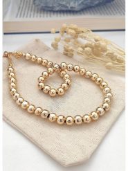 Atelier MIU Pozłacany naszyjnik - dł. 43 cm rozmiar: onesize. Żółte naszyjniki atelier MIU, z materiału, pozłacane. Za 83.22 zł.