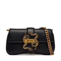 Torebka Just Cavalli. Czarne torebki klasyczne Just Cavalli, bez wzorów, klasyczne, bez dodatków. Za 729.99 zł.