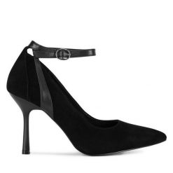 Szpilki Sergio Bardi. Czarne szpilki Sergio Bardi, bez wzorów, bez obcasa, na szpilce, bez zapięcia. Za 329.99 zł.
