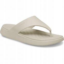 Japonki Dla Dorosłych Crocs Getaway Triangle Flip. Brązowe japonki Crocs, bez wzorów, z materiału. Za 199.99 zł.