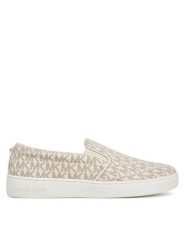 MICHAEL Michael Kors Tenisówki Keaton Slip On 43F7KTFP1B Beżowy. Brązowe trampki MICHAEL Michael Kors, bez wzorów, ze skóry, bez zapięcia. Za 409.99 zł.