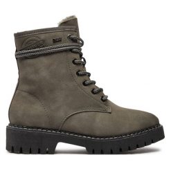 Trapery s.Oliver. Szare botki S.Oliver, bez wzorów, bez obcasa, bez zapięcia. Za 379.99 zł.