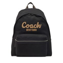 Plecak Coach. Czarne plecaki Coach, bez wzorów, bez dodatków. Za 929.99 zł.