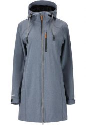 Damska wodoodporna kurtka softshell Whistler Thora. Niebieskie kurtki WHISTLER, bez wzorów, z materiału, bez kaptura, trekkingowe. Za 387.50 zł.