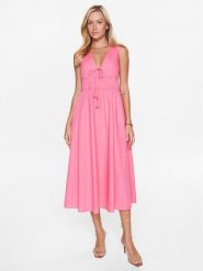 Seafolly Sukienka letnia Sunbreak Poplin 54878-DR Różowy Regular Fit. Czerwone sukienki Seafolly, bez wzorów, z bawełny, bez kołnierzyka, bez ramiączek. Za 629.99 zł.