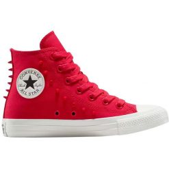 Buty sportowe Converse Chuck Taylor All Star. Czerwone buty treningowe Converse, bez wzorów, bez zapięcia, na fitness i siłownię. Za 490.00 zł.