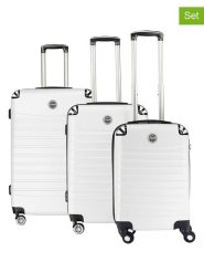 Geographical Norway 3-częściowy zestaw "Shock" w kolorze białym rozmiar: onesize. Białe walizki Geographical Norway. Za 347.99 zł.