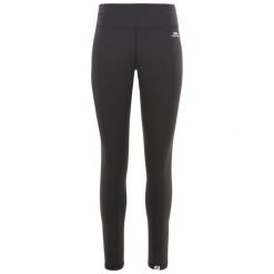 Trespass Vivien - damskie legginsy sportowe czarne. Czarne legginsy sportowe Trespass, bez wzorów, z elastanu, na fitness i siłownię. Za 124.20 zł.