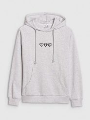 4F Bluza dresowa nierozpinana z kapturem damska - szara XXL. Szare bluzy 4f, xs, bez wzorów, z bawełny, sportowe, bez ramiączek, z kapturem. W wyprzedaży za 89.99 zł.
