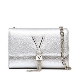 Torebka Valentino. Szare kopertówki Valentino, bez wzorów, bez dodatków. Za 219.99 zł.