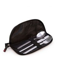 IRIS Barcelona Torba w kolorze czarnym na sztućce - 10 x 2 x 24 cm rozmiar: onesize. Czarne torby sportowe IRIS Barcelona, bez wzorów, z materiału. Za 28.51 zł.