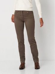 Rosner Dżinsy - Slim fit - w kolorze khaki rozmiar: 46K. Brązowe jeansy Rosner, bez wzorów, z podwyższonym stanem. Za 152.99 zł.