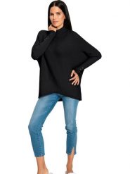 Heine Sweter w kolorze czarnym rozmiar: 34. Czarne swetry Heine, bez wzorów, prążkowane, bez ramiączek. Za 78.99 zł.