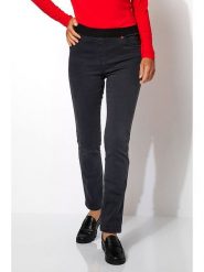 Rosner Spodnie w kolorze antracytowym rozmiar: 46K. Czarne spodnie materiałowe Rosner, bez wzorów, z materiału, z podwyższonym stanem. Za 173.99 zł.