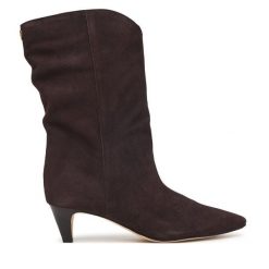 Kozaki MICHAEL Michael Kors. Brązowe kozaki MICHAEL Michael Kors, bez wzorów, bez obcasa, na szpilce, bez zapięcia. Za 1,129.00 zł.
