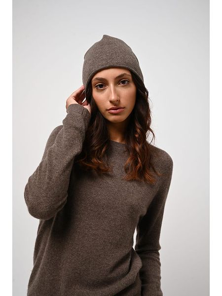 AUTHENTIC CASHMERE Kaszmirowy sweter "Ecrin" w kolorze brązowym rozmiar: L. Brązowe swetry AUTHENTIC CASHMERE, l, bez wzorów, z kaszmiru, bez ramiączek. Za 297.97 zł.