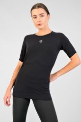 Oddychająca Koszulka Z Krótkim Rękawem Ultra. Czarne t-shirty sportowe NESSI SPORTSWEAR, l, bez wzorów, z dzianiny, bez ramiączek, do biegania. Za 299.00 zł.