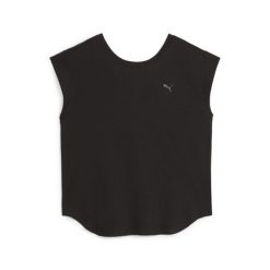 Koszulka Sportowa Damska Puma Studio Foundations. Czarne t-shirty sportowe Puma, l, bez wzorów, z materiału, bez ramiączek. Za 119.99 zł.