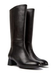 Camper Skórzane kozaki w kolorze czarnym rozmiar: 36. Czarne kozaki Camper, na zimę, bez wzorów, bez obcasa, bez zapięcia. Za 491.99 zł.