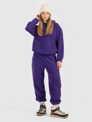 4F Spodnie dresowe polarowe damskie - fioletowe L. Fioletowe spodnie dresowe 4f, bez wzorów, z dresówki. Za 149.99 zł.