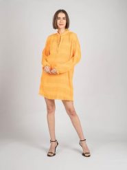 Patrizia Pepe Sukienka | 8A0854/A8R2 | Kobieta | Pomarańczowy. Brązowe sukienki Patrizia Pepe, bez wzorów, z poliesteru, bez kołnierzyka, bez ramiączek, mini. W wyprzedaży za 379.00 zł.