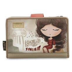 Beżowy Damski Elegancki Portfel Anekke. Brązowe portfele Anekke, bez wzorów. Za 179.00 zł.