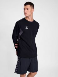 Bluza Hummel Authentic. Niebieskie bluzy Hummel, xl, bez wzorów, z bawełny, klasyczne, bez ramiączek, bez kaptura. Za 213.20 zł.