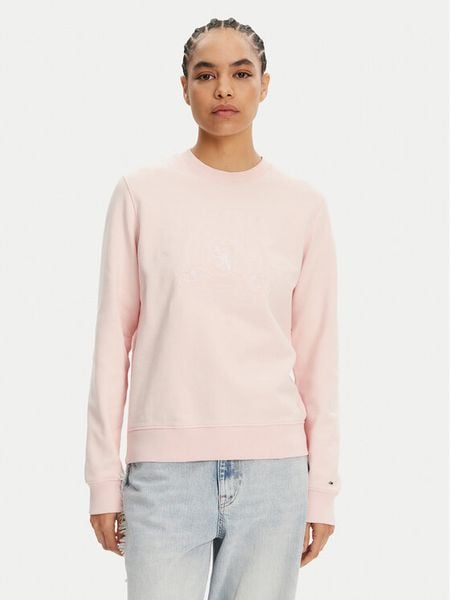 Tommy Jeans Bluza Tonal Crest DW0DW20637 Różowy Regular Fit. Czerwone bluzy Tommy Jeans, xl, bez wzorów, z bawełny, bez kaptura. Za 279.99 zł.