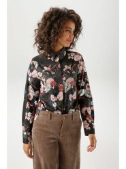 Aniston Bluzka w kolorze czarnym rozmiar: 40. Czarne bluzki Aniston, bez wzorów, z wiskozy, bez kołnierzyka, bez ramiączek. Za 82.99 zł.