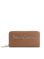 Juicy Couture Duży Portfel Damski WIJXT5341WVP Brązowy. Brązowe portfele Juicy Couture, bez wzorów, z tworzywa sztucznego. Za 149.99 zł.