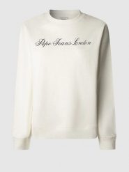 Pepe Jeans Bluza w kolorze białym rozmiar: L. Białe bluzy Pepe Jeans, l, bez wzorów, z jeansu, bez kaptura. Za 109.26 zł.