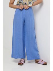 Lin Passion Lniane spodnie w kolorze niebieskim rozmiar: 38/40. Niebieskie spodnie materiałowe Lin Passion, bez wzorów, ze lnu, klasyczne, z standardowym stanem. Za 130.99 zł.