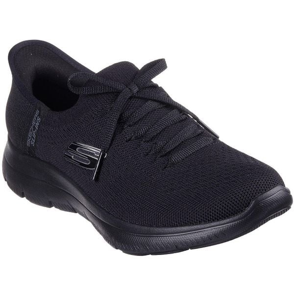 Adidasy Skechers Summits-new Daily, Kobiety. Czarne buty sportowe lifestyle Skechers, bez wzorów, sportowe, bez zapięcia, skechers sport. Za 329.99 zł.