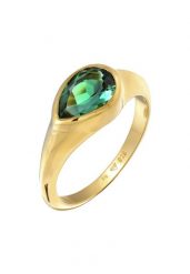 Elli PREMIUM Damski Sygnet Trend z kwarcowym kamieniem szlachetnym w srebrze 925 Sterling Silver pozłacany Pierścionki 1 ct. Szare pierścionki Elli PREMIUM, z kwarcem, pozłacane. Za 293.99 zł.