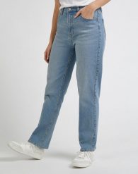 DAMSKIE SPODNIE LEE CBL HR REGULAR DENIM DAYS L34GUWE27 112341004. Niebieskie jeansy Lee, l, bez wzorów, z bawełny, eleganckie. W wyprzedaży za 59.99 zł.