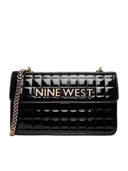 Nine West Torebka EO-Glamercy-Glamour-LX10059 Czarny. Czarne kopertówki Nine West, bez wzorów, z materiału, glamour, bez dodatków. Za 229.99 zł.