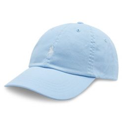 Czapka z daszkiem Polo Ralph Lauren. Niebieskie czapki z daszkiem Polo Ralph Lauren, bez wzorów. Za 249.99 zł.