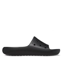 Klapki Crocs. Czarne klapki Crocs, bez wzorów, bez obcasa, bez zapięcia. Za 109.99 zł.