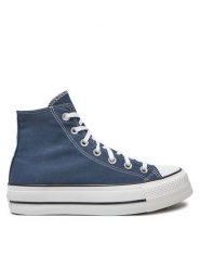 Converse Trampki Chuck Taylor All Star Lift Platform HI A08215C Granatowy. Niebieskie trampki Converse, bez wzorów, z materiału, retro, bez zapięcia. Za 339.99 zł.
