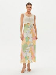 Desigual Sukienka letnia Waterloo 24WWVKX6 Kolorowy Regular Fit. Sukienki Desigual, l, bez wzorów, z wiskozy, bez kołnierzyka, bez ramiączek. Za 499.99 zł.