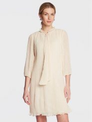 DKNY Sukienka codzienna DD2G3770 Écru Relaxed Fit. Sukienki DKNY, na co dzień, bez wzorów, z syntetyku, bez kołnierzyka, bez ramiączek, proste. Za 769.99 zł.