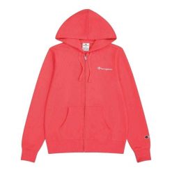 Damska Bluza Z Kapturem Zapinana Na Zamek Błyskawiczny. Czerwone bluzy z kapturem Champion, bez wzorów, z kapturem, trekkingowe. Za 318.99 zł.