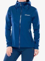 Kurtka softshell damska Berghaus Ridge-Roamer 3L Softshell Jacket. Niebieskie kurtki przejściowe sportowe Berghaus, l, bez wzorów, z materiału, bez kaptura, trekkingowe. Za 1,110.99 zł.