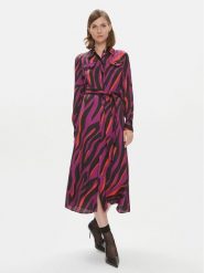 Pinko Sukienka koszulowa Assente 100909 A1B7 Różowy Regular Fit. Czerwone sukienki Pinko, bez wzorów, z wiskozy, bez kołnierzyka, bez ramiączek, koszulowe. Za 889.99 zł.