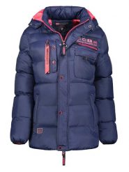Geographical Norway Kurtka pikowana "Citernier" w kolorze niebiesko-różowym rozmiar: M. Niebieskie kurtki Geographical Norway, m, bez wzorów, bez kaptura. Za 256.09 zł.