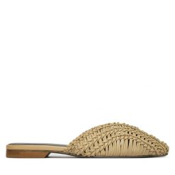 Klapki Patrizia Pepe. Brązowe klapki Patrizia Pepe, bez wzorów, bez obcasa, bez zapięcia. Za 1,249.00 zł.